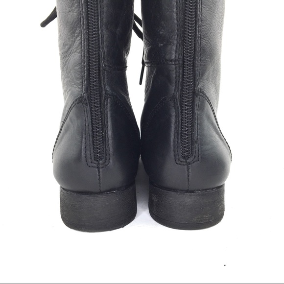Steve Madden Black P-Kombat Lace Up Boots Size 7M - Picture 9 of 13